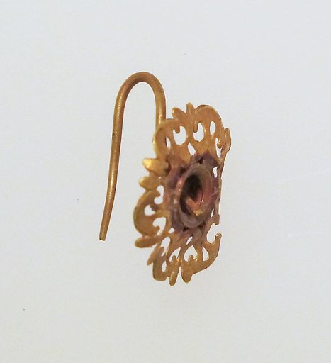 Earring-hook type with disc