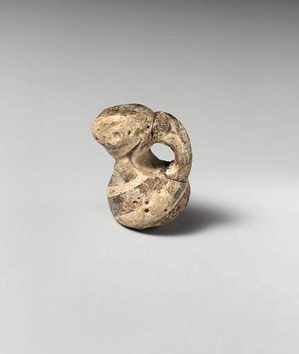 Glass pendant in the form of a miniature jug or gourd