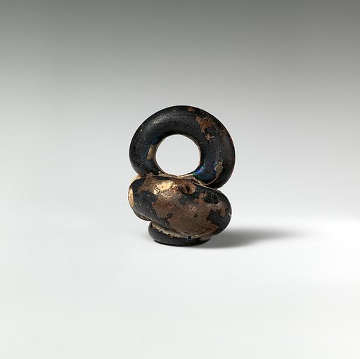 Glass pendant in the form of a miniature jar