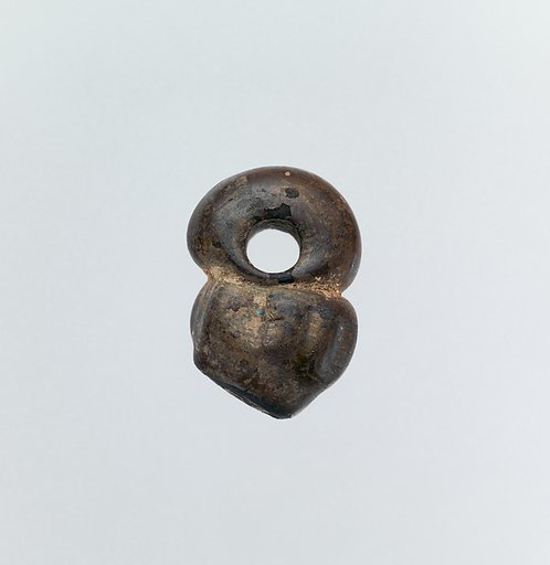 Glass pendant in the form of a miniature jar