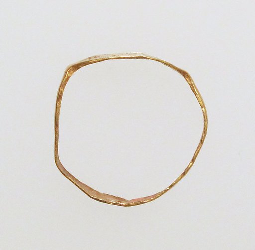 Gold ring with inscription