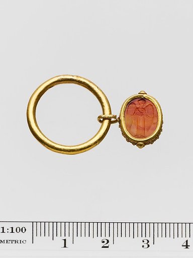 Carnelian scaraboid seal