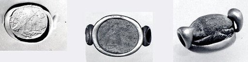 Gold ring with scarab setting