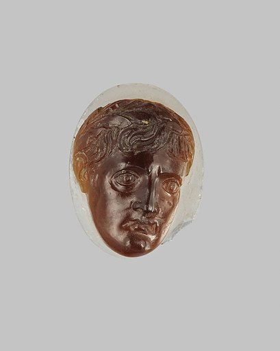 Glass cameo: head of Augustus