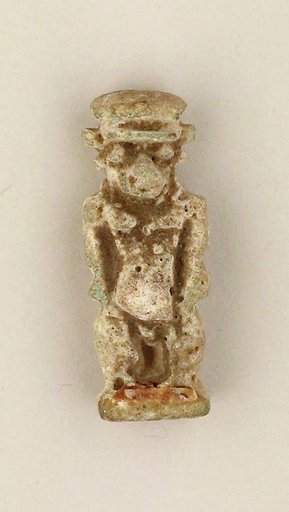 Faience amulet in the form of the dwarf god Pataikos