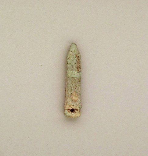 Faience wadj papyrus column