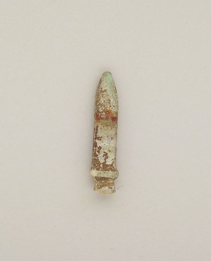 Faience wadj papyrus column
