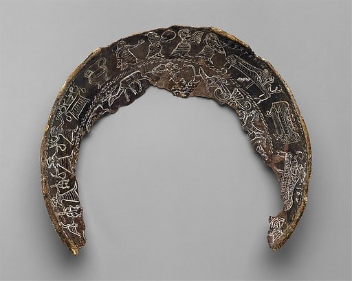 Fragmentary silver bowl