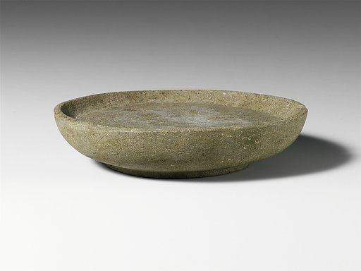 Andesite mortar or plate