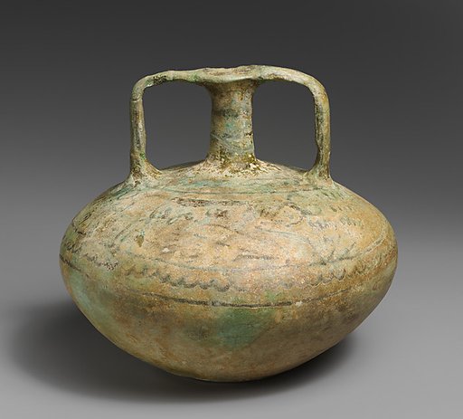 Faience stirrup jar