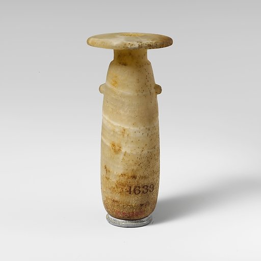 Alabaster alabastron (perfume vase)