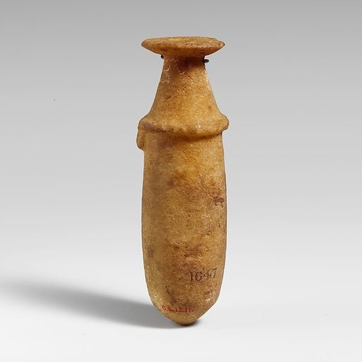 Alabaster alabastron (perfume vase)