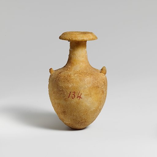 Miniature alabaster amphora (jar)