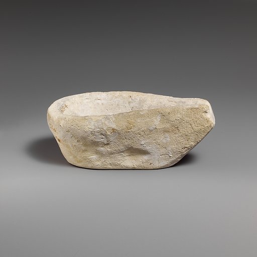 Limestone saucer lamp