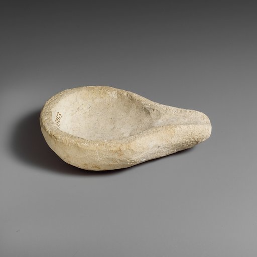 Limestone saucer lamp