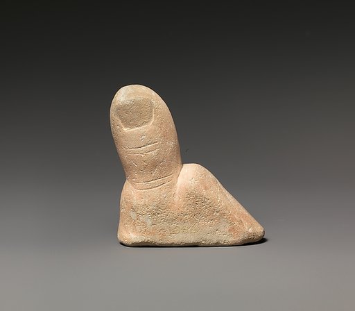 Limestone votive toe