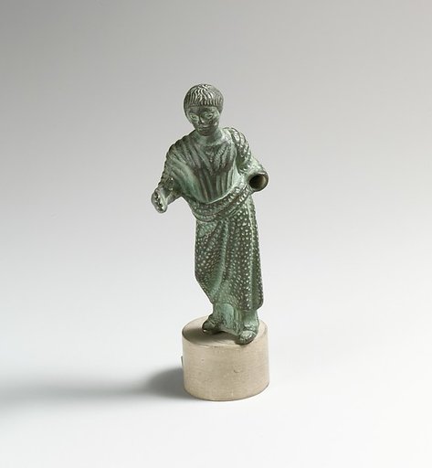 Bronze statuette of a man