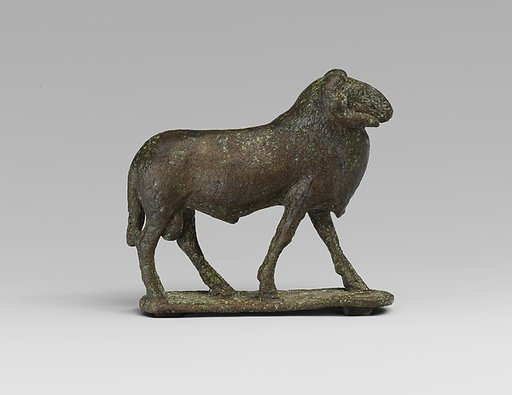 Bronze statuette of a ram