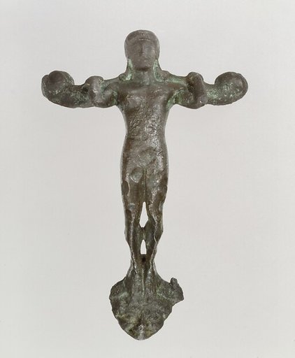 Handle in the form of a youth
