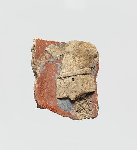 Stucco fragment with male torso