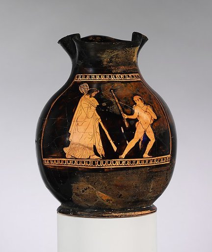 Terracotta oinochoe: chous (jug)