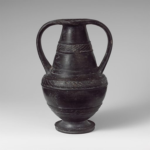 Terracotta Nicosthenic neck-amphora (jar)