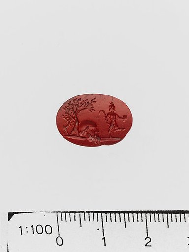Red jasper ring stone