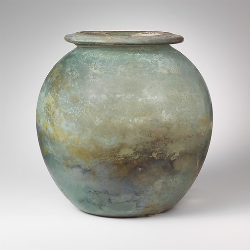 Glass cinerary urn (olla)