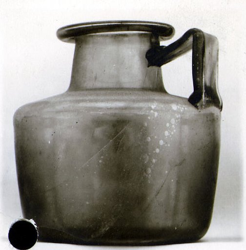 Glass one-handled jug