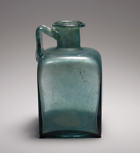 Glass square bottle