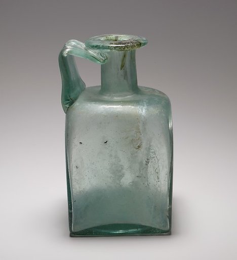 Glass square bottle