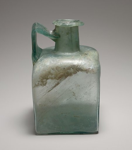 Glass square bottle