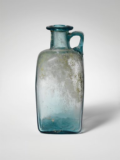 Glass square bottle