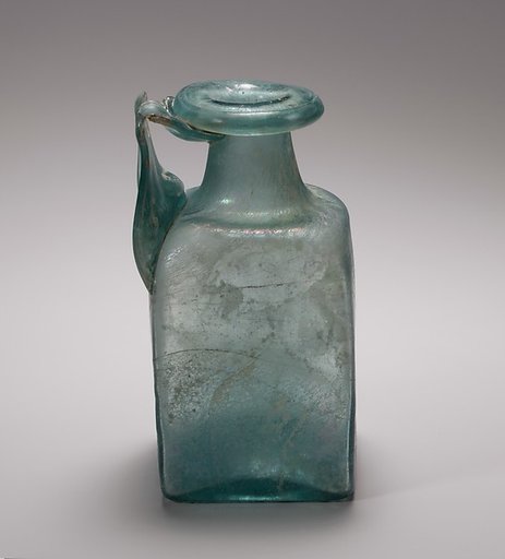 Glass square bottle