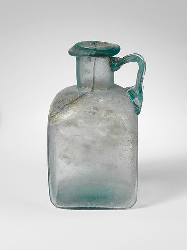Glass square bottle