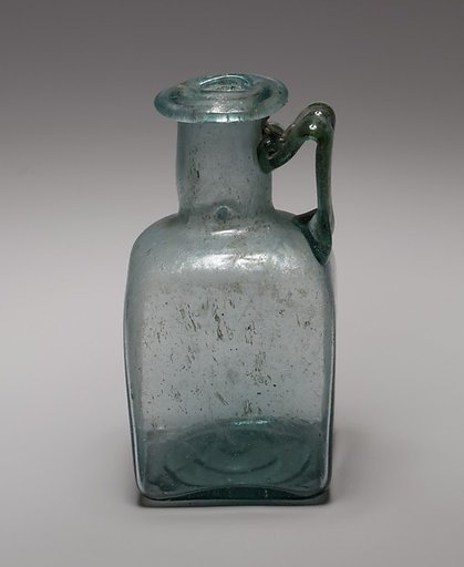Glass square bottle