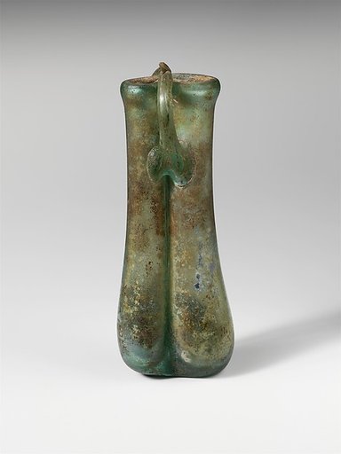 Glass double cosmetic flask (kohl tube)