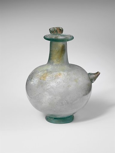 Glass jug with spout