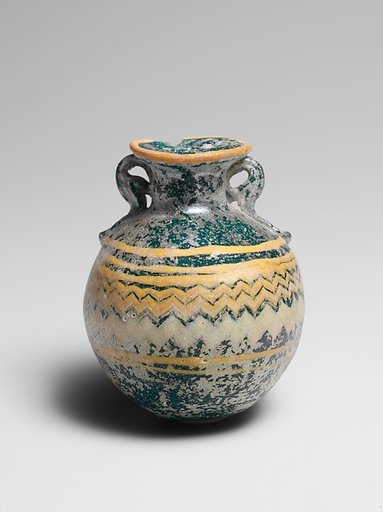 Glass aryballos (perfume bottle)