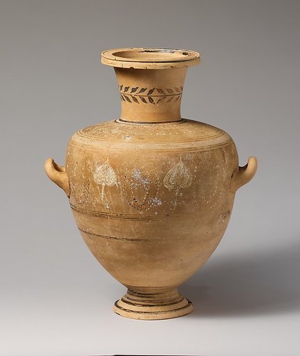 Terracotta Hadra hydria (water jar)