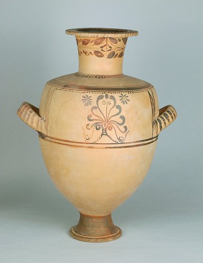 Terracotta Hadra hydria (water jar)