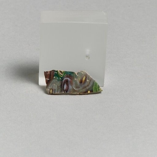Glass mosaic fragment