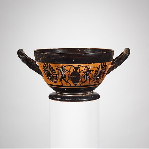Terracotta skyphos (deep drinking cup)