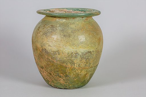 Glass cinerary urn (olla)