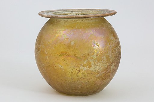 Glass cinerary urn (olla)