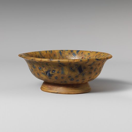 Glass mosaic bowl