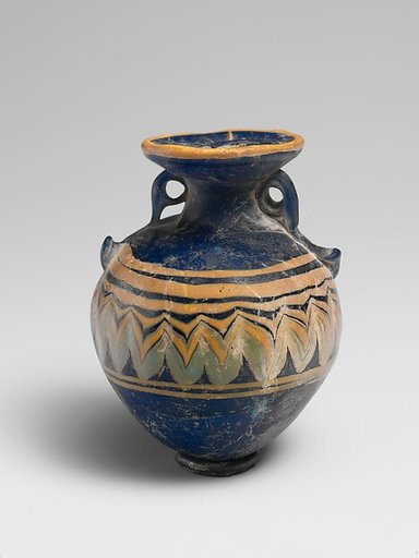 Glass aryballos (perfume bottle)