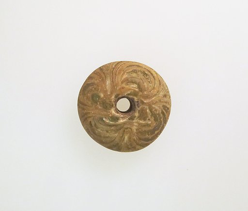 Glass spindle whorl