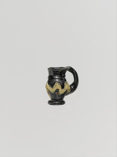 Glass pendant in the form of a miniature jug