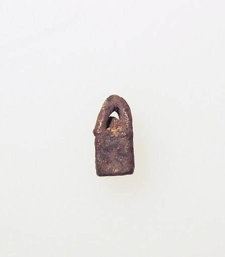 Silver cage and ball pendant from an earring